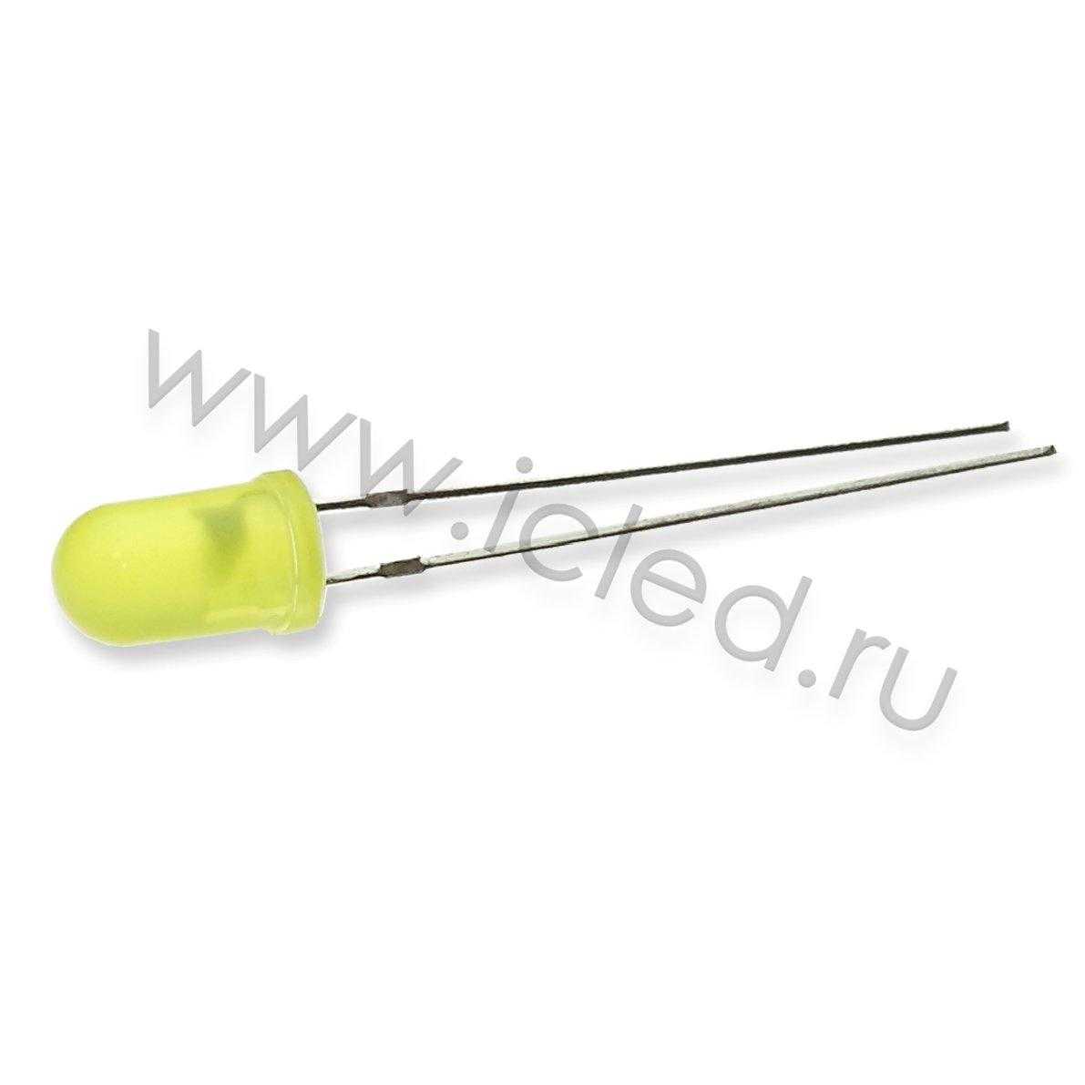 Светодиоды Светодиод ICL-5mm LE72 (yellow, 800-1000 mcd, diffuse)