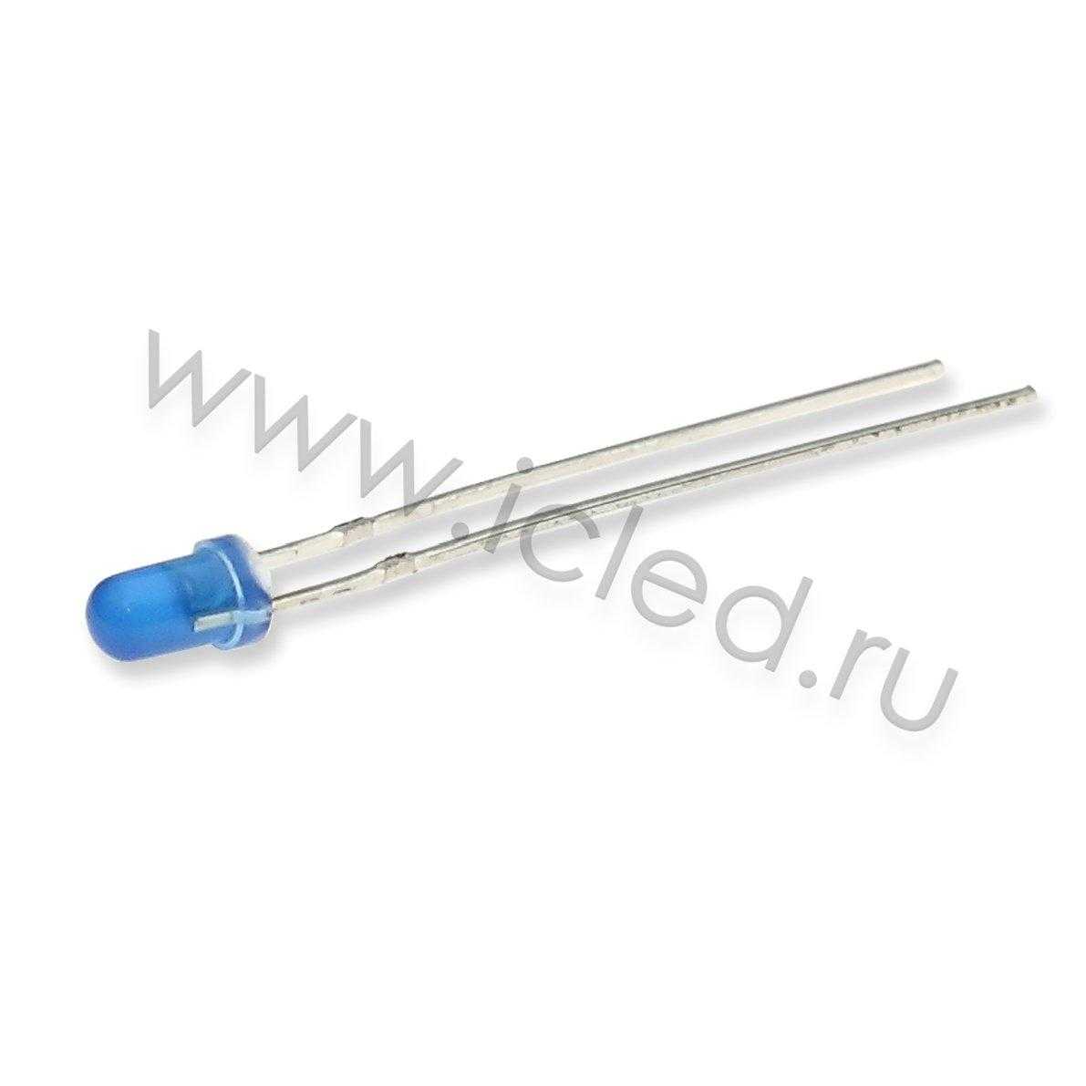 Светодиоды Светодиод ICL-3mm LE68 (blue, 600-800 mcd, diffuse)