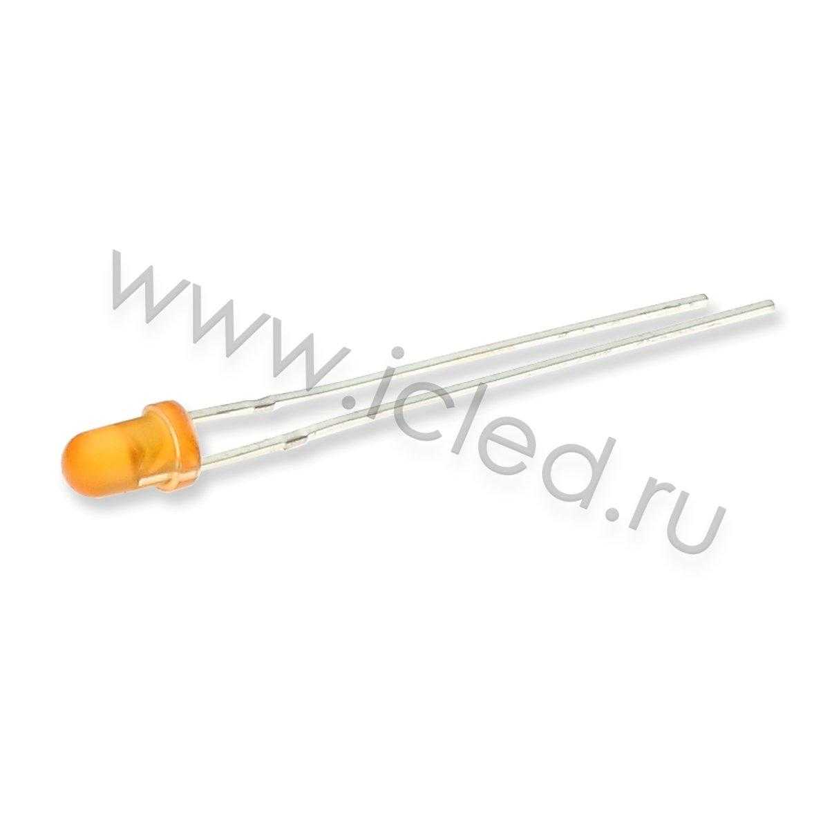 Светодиоды Светодиод ICL-3mm LE69 (orange, 500-700 mcd, diffuse)