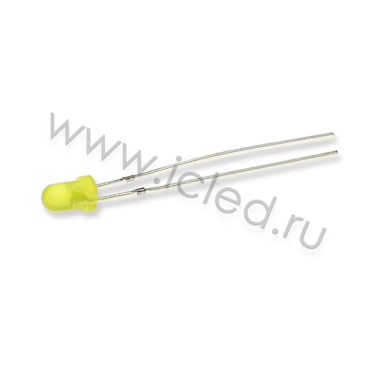 Светодиоды Светодиод ICL-3mm LE67 (yellow, 500-700 mcd, diffuse)