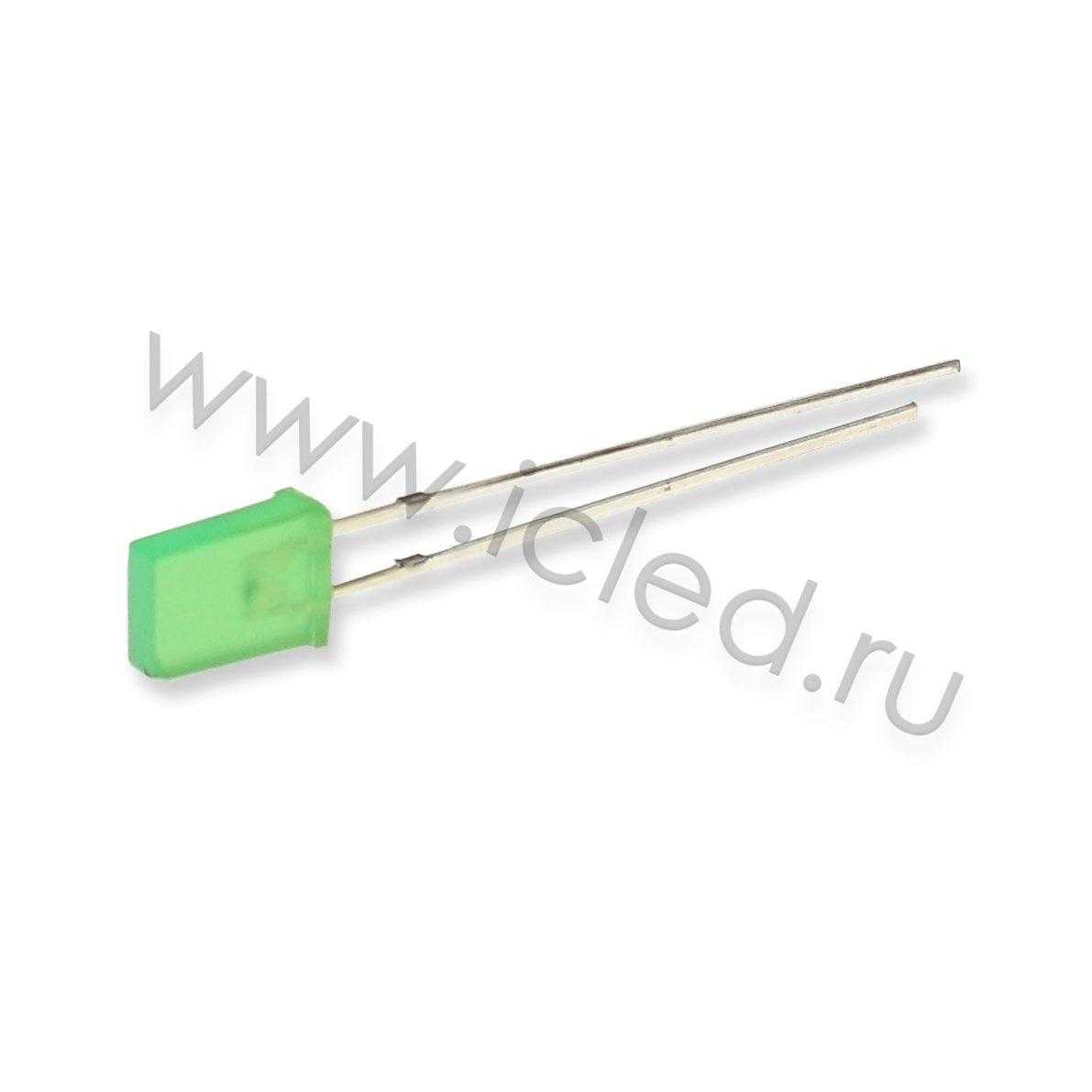 Светодиоды Светодиод ICL-2х5х7mm LE79 (green, 400-600mcd, diffuse)