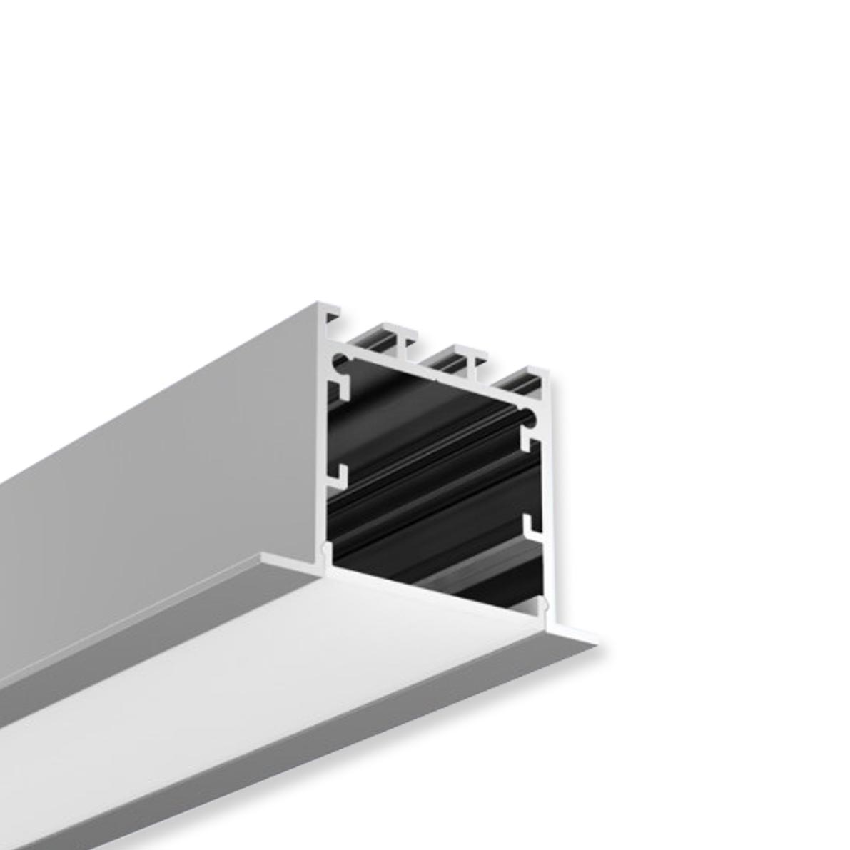 Алюминиевый профиль врезной CX-A017-R5 319 (2500x50/35x35мм с рассеивателем)