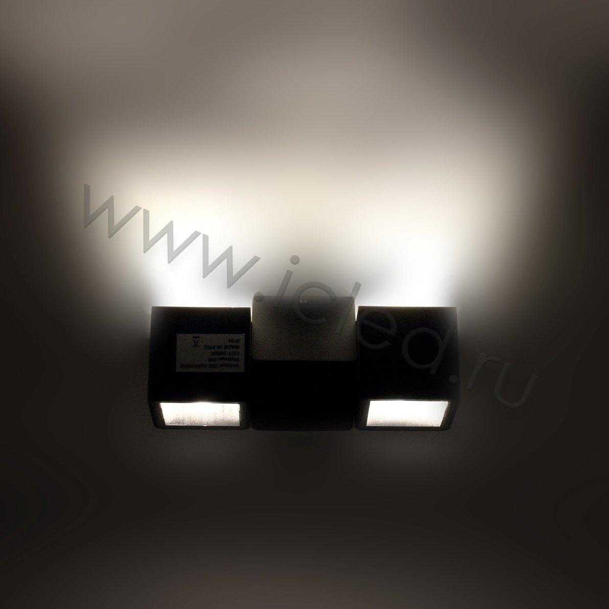 Ландшафтное и фасадное освещение Светодиодный светильник настенный 1392S UC202 (220V, 2х3W, warm white)