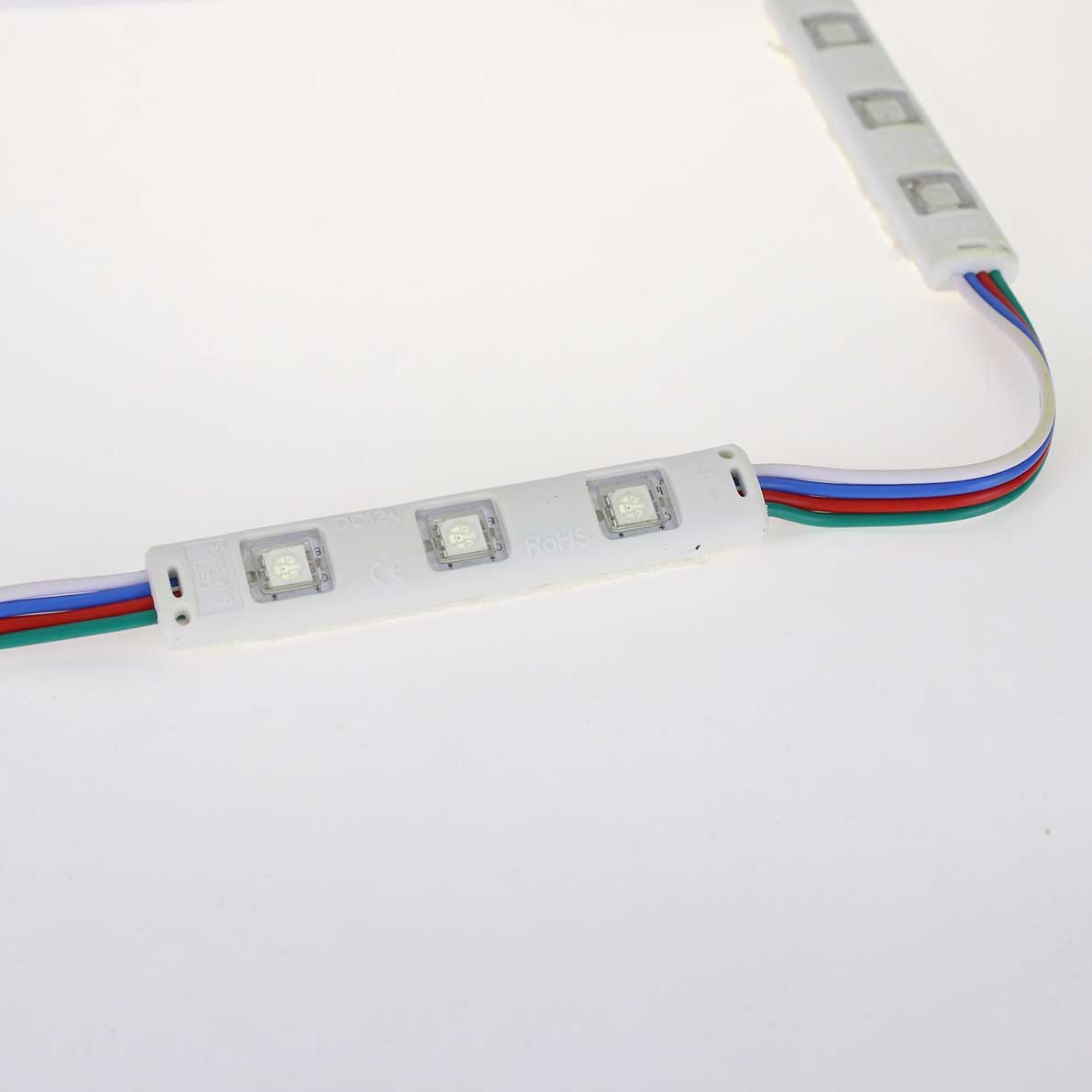 Герметичные светодиодные модули Светодиодный модуль линейный 5050-3 MOD45 (0,72W, 12V, RGB)