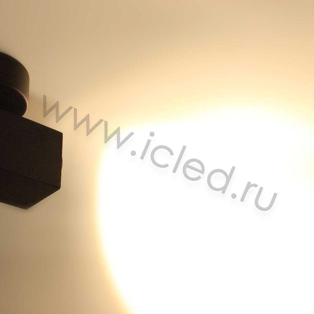 Светодиодные светильники Светодиодный светильник JH-MZTD-112 black VG8 (220V, 10W, warm white)
