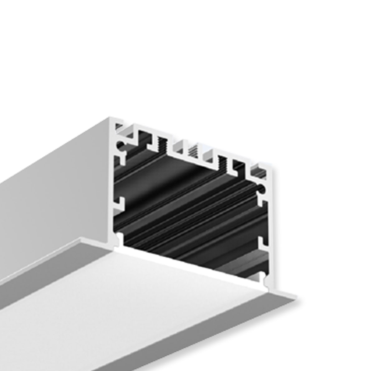 Алюминиевый профиль Алюминиевый профиль врезной CX-A045-R 270 (2500x65/50x35мм с рассеивателем)