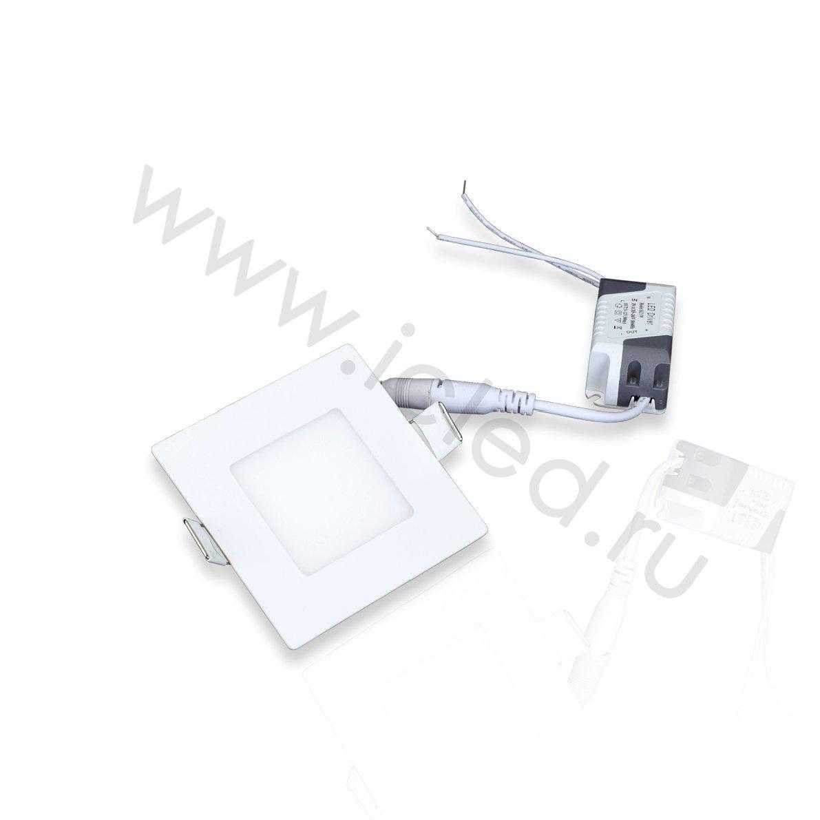 Светодиодные светильники Светодиодный светильник встраиваемый IC-SW88 B806 (220V, 3W,warm white)