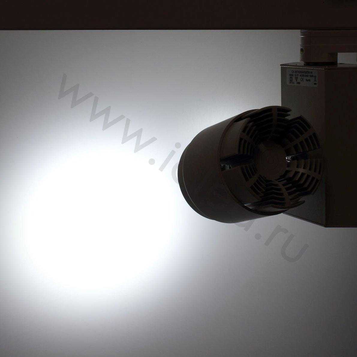 Светодиодный светильник трековый CX-35T 4L 4L25 (CREE, 35W, 220V, 15-70deg, white, белый корпус)