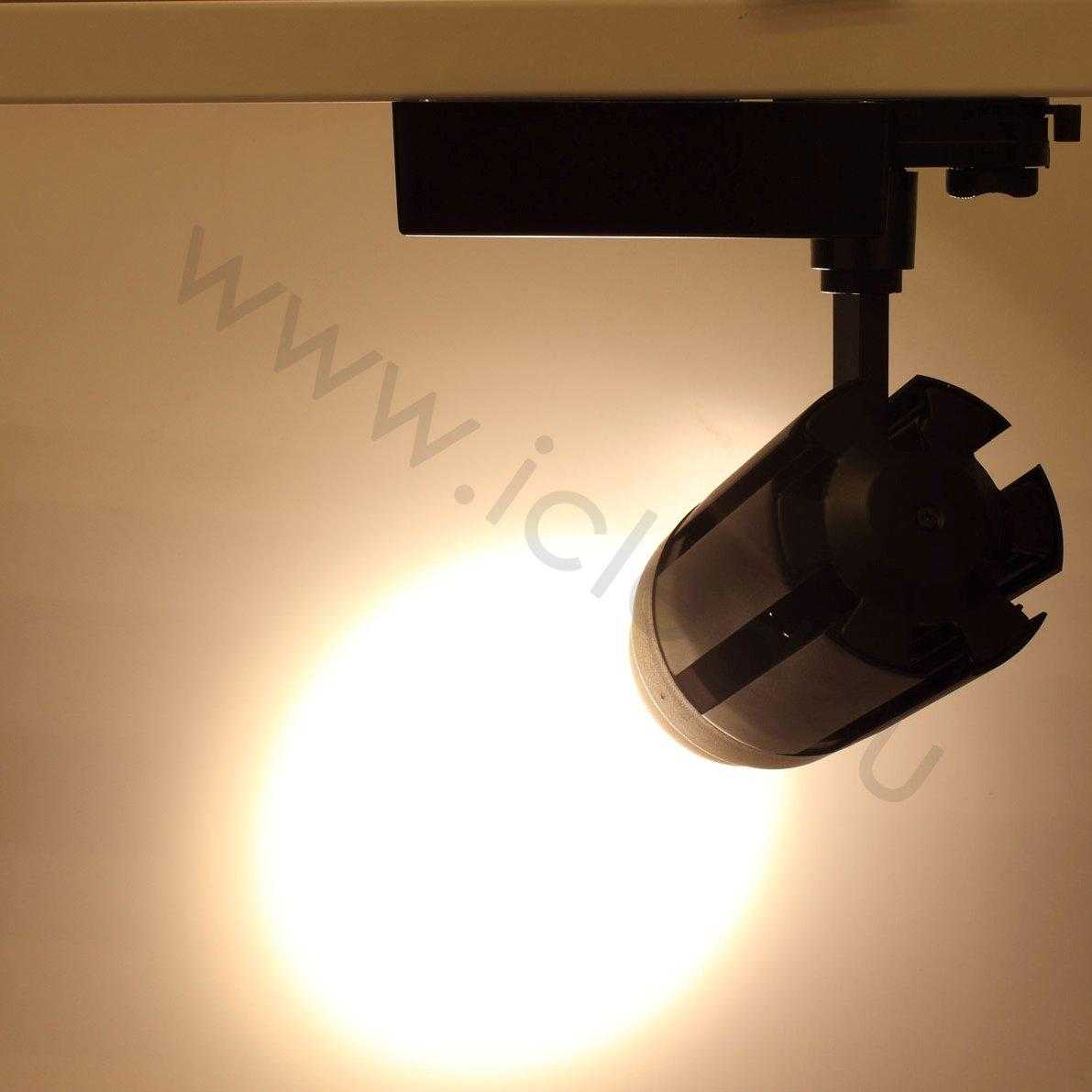 Светодиодный светильник трековый JH-GD001 4L 4L30 (30W, 220V, 15-60deg, warm white, черный корпус)