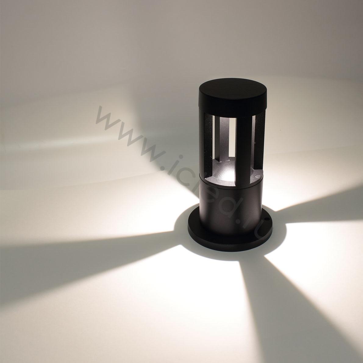 Ландшафтное и фасадное освещение Уличный светильник столбик JH-BD-B14 DHL33 (220V, 7W, черный корпус, 260mm, IP65, warm white)