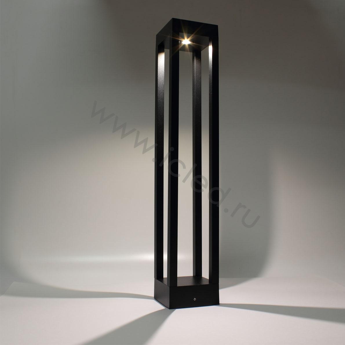 Ландшафтное и фасадное освещение Уличный светильник столбик JH-BD-B18 DHL38 (220V, 7W, черный корпус, 600mm, IP65, warm white)