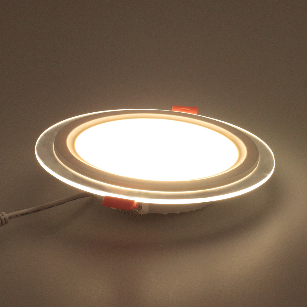 Светодиодные светильники Светодиодный светильник встраиваемый B2 (220V, 12W, day white, круглый D160mm, стеклянная рамка)