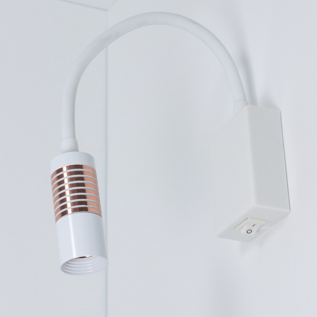 Светодиодные светильники Светильник светодиодный прикроватный DH16 (220V, 5W, warm white, белый корпус)