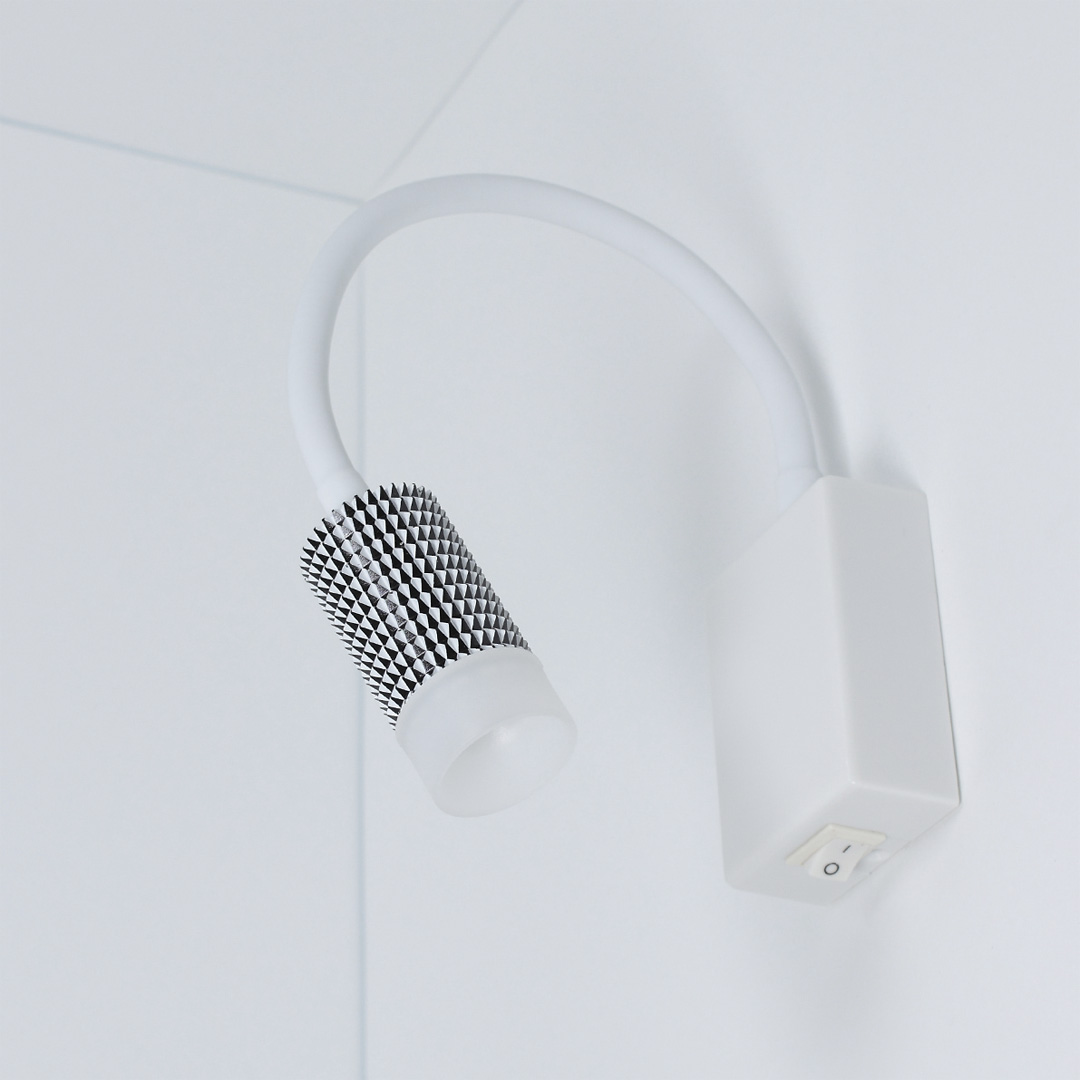 Светодиодные светильники Светильник светодиодный прикроватный DH19 (220V, 5W, warm white, белый корпус)