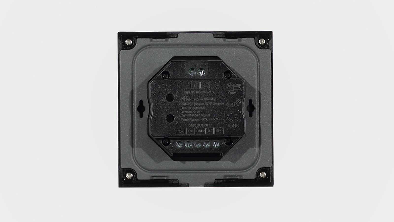 Сенсорная панель T11-1 Black IC16 (220V, DIM, 4 zone, DMX512, RF 2.4GHz)