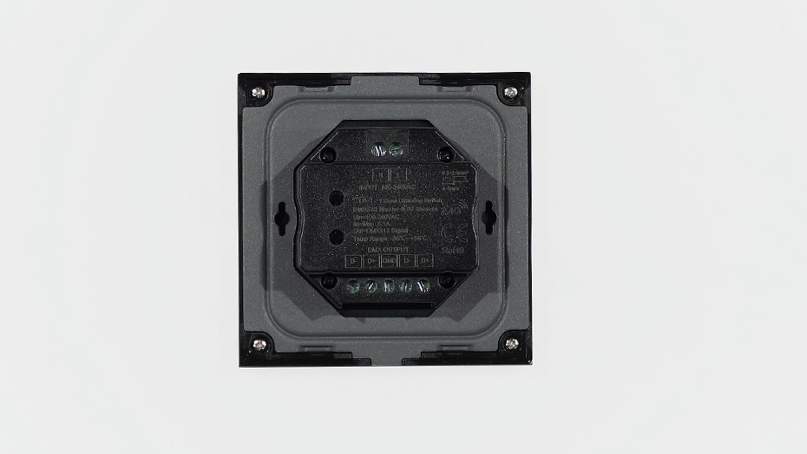 Сенсорная панель T16-1 Black IC17 (220V, DIM, 1 zone, DMX512, RF 2.4GHz)