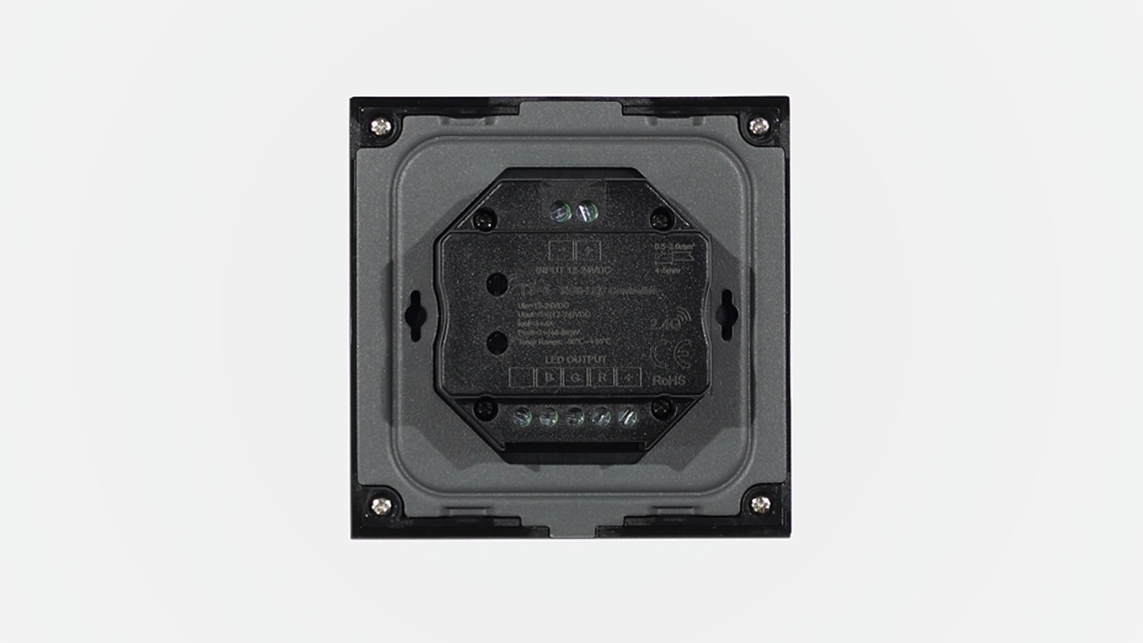 Сенсорная панель T3-1 Black IC48 (12-24V, 3x4A, 3x(48-96), RGB,  RF 2.4GHz)