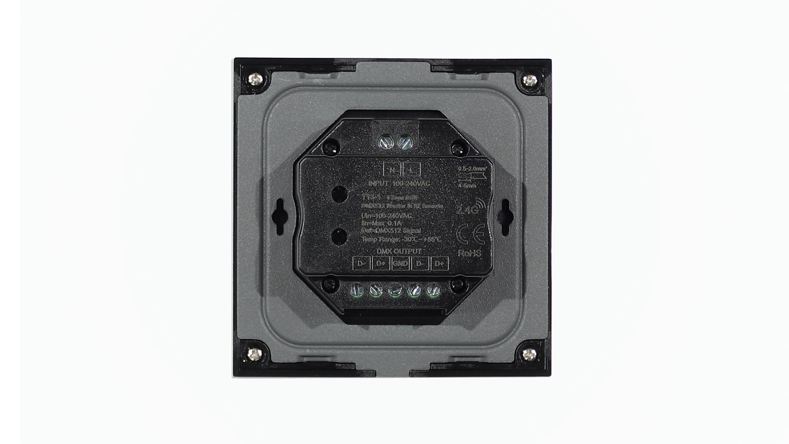 Сенсорная панель T13-1 Black IC76 (220V, RGB, 4 zone, DMX512, RF 2.4GHz)