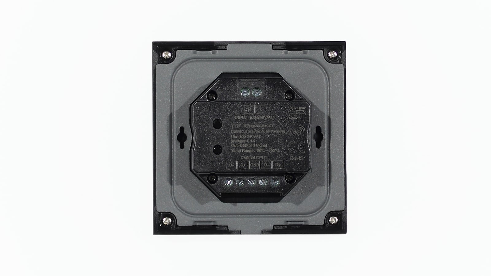 Сенсорная панель T15 Black IC89 (220V, RGB+CCT, 4 zone, DMX512, RF 2.4GHz)