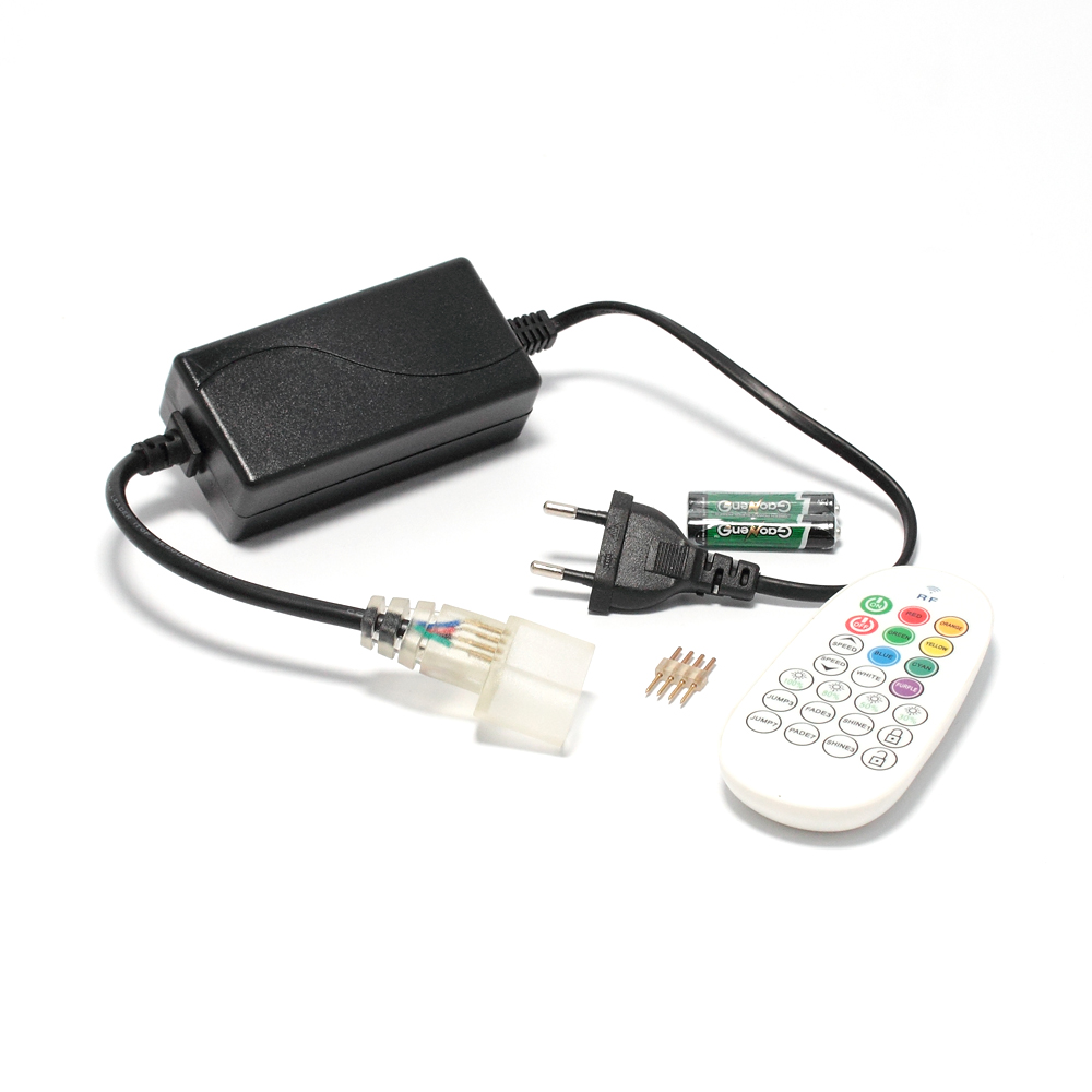 Контроллер RGB для неона 14x25 220V 225Q (220V, RF пульт 24 кн., 1000W)