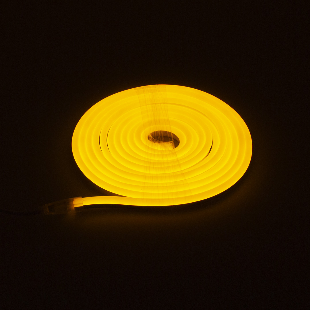 Светодиодный гибкий неон 8x16 LB30 (220V, yellow, блистер 5м)