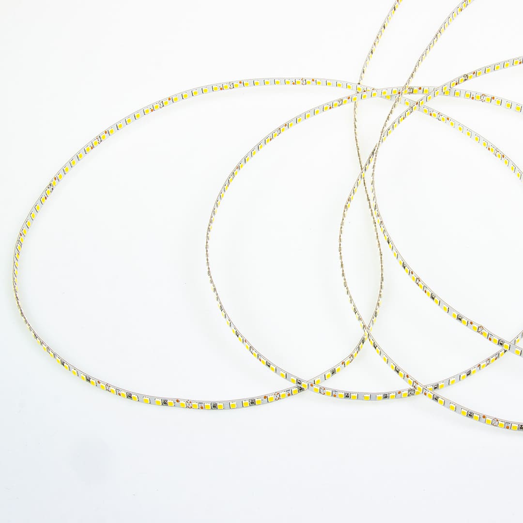 Светодиодная лента двусторонняя A334, 2835, 336 led/m, P6, warm white, 48V, IP20, катушка 10м