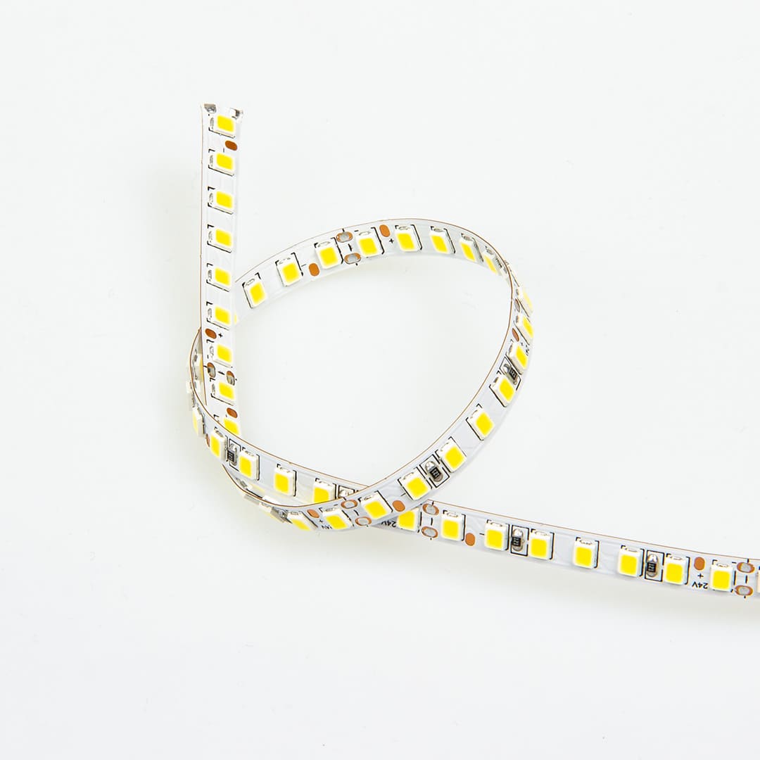 Светодиодная лента двусторонняя A334, 2835, 336 led/m, P6, warm white, 48V, IP20, катушка 10м