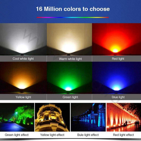 Светодиодные прожекторы Прожектор Mi-Light FUTT03 V201 (220V, 30W, RGB+CCT, IP65)